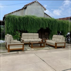 Set Sofa Keluarga Mewah Kayu Jati Minimalis Set Meja Kursi Tamu 3211