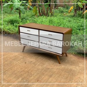 meja hias serbaguna bufet tv kayu jati panjang 120cm tinggi 90cm
